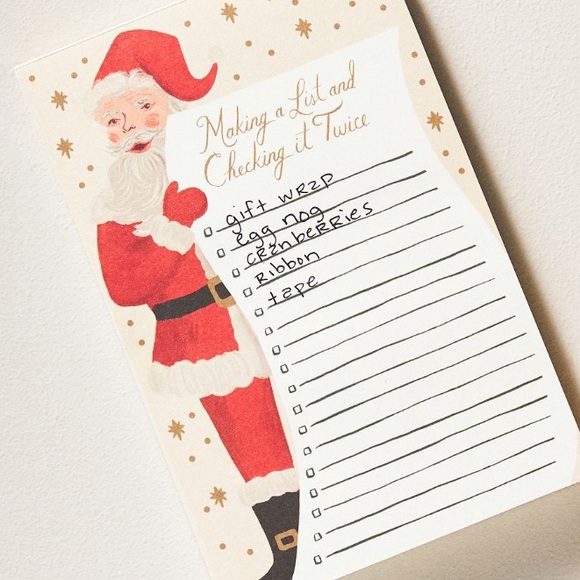 Santa Claus 🎅 Note Pad - Picture 2 of 4